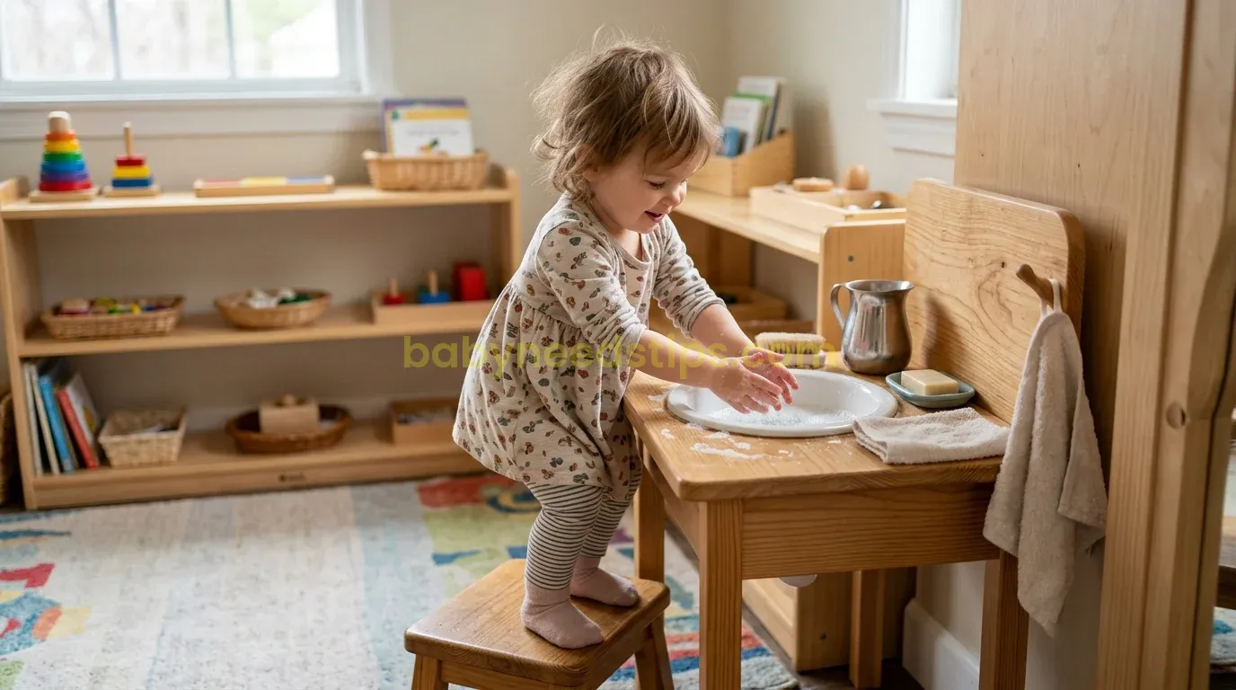 Illustration for blog section about: Best Montessori Activities for 18-Month-Olds to Foster Independ