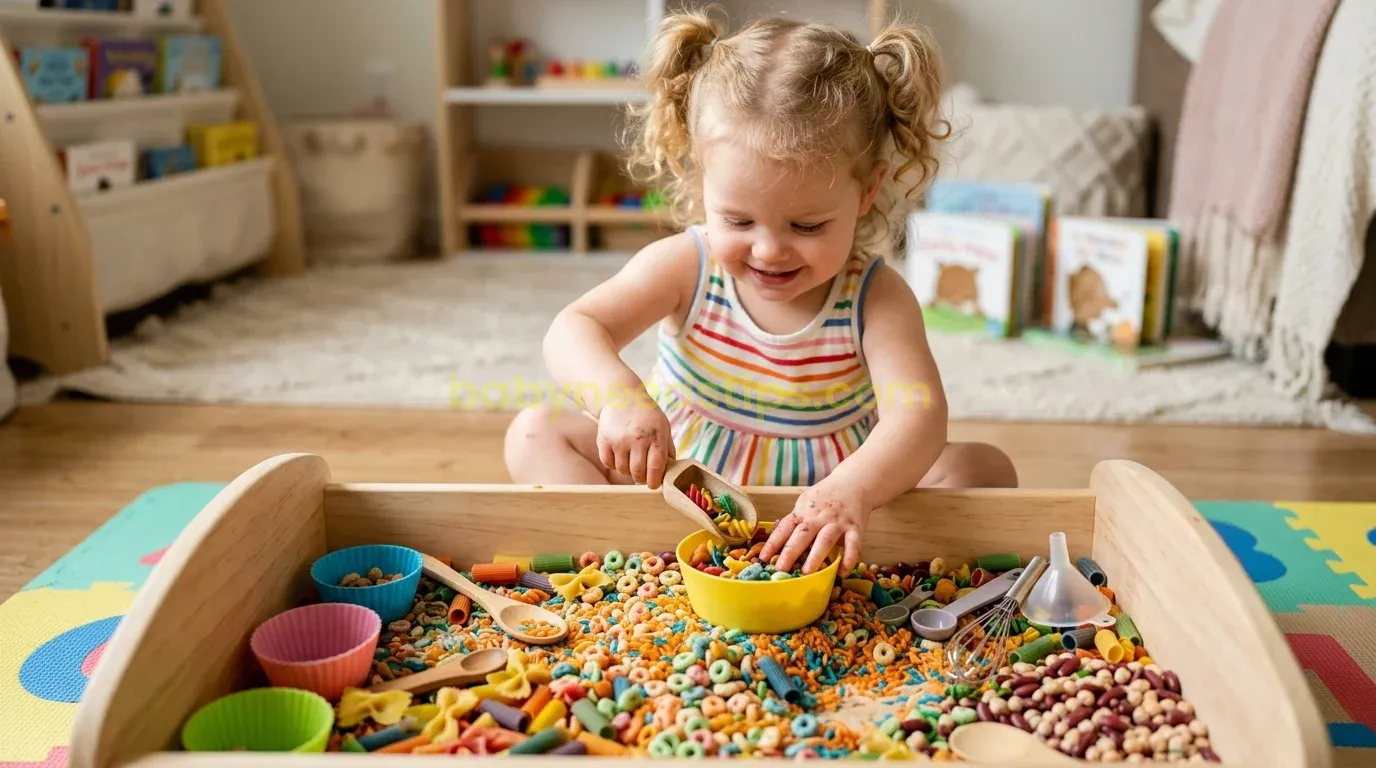 Illustration for blog section about: 10 Taste-Safe Sensory Bin Ideas for Curious Toddlers, image 2