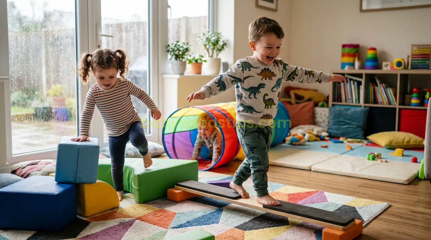 Illustration for blog section about: Energy-Busting Indoor Games for Toddlers on Rainy Days, image 1
