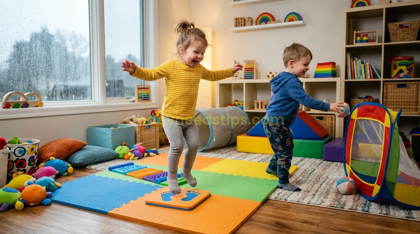 Illustration for blog section about: Energy-Busting Indoor Games for Toddlers on Rainy Days, image 2